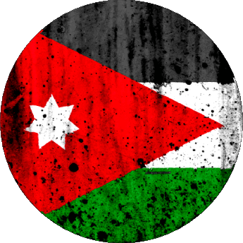 Round Jordan Asia Flags 