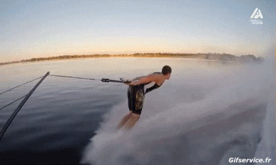 Barefoot Gamelle Fail Ski Nautique Sports Humour - Fun 