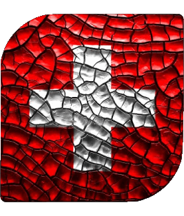 Square Swiss Europe Flags 