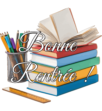 016 Fond Transparent Bonne Rentrée Français Messages 