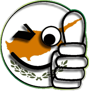Smiley - OK Chypre Europe Drapeaux 