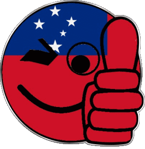 Smiley - OK Samoa Océanie Drapeaux 