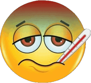 Malade Emoticônes Messages 