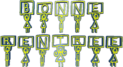 10 Sfondo trasparente Bonne Rentrée Francese Messagi 