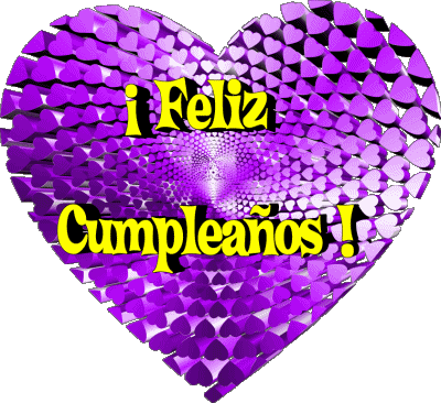 008 Corazón Feliz Cumpleaños Spanish Messages 