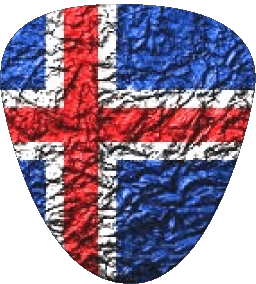 Forma Islanda Europa Bandiere 