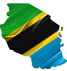Carte Tanzanie Afrique Drapeaux 