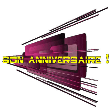 020 Fond Transparent Abstrait - Géométrique Bon Anniversaire Français Messages 