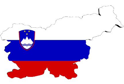Carte Slovénie Europe Drapeaux 
