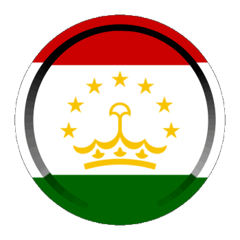 Rond - Anneaux Tadjikistan Asie Drapeaux 