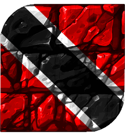 Quadrato Trinité et Tobago America Bandiere 