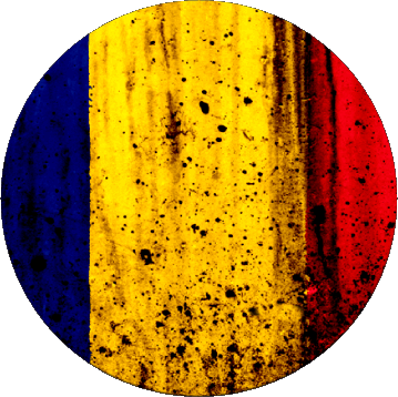 Rond Tchad Afrique Drapeaux 