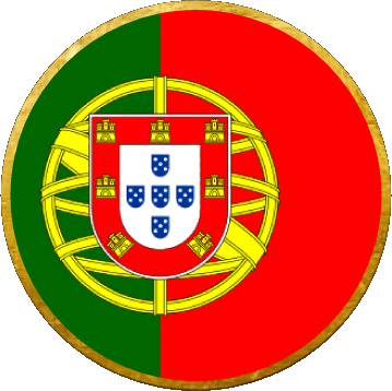Tondo Portogallo Europa Bandiere 
