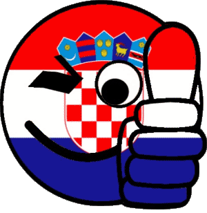 Smiley - OK Croacia Europa Banderas 