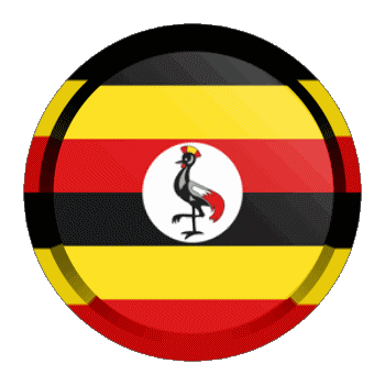 Rond - Anneaux Ouganda Afrique Drapeaux 