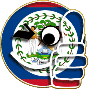 Smiley - OK Belize Amériques Drapeaux 