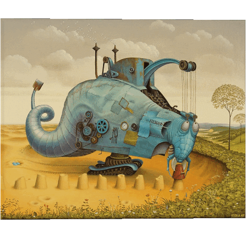 Jacek Yerka Künstler Maler Humor -  Fun 