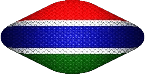 Ovale 02 Gambie Afrique Drapeaux 
