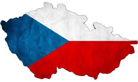 Carta Geografica Repubblica Ceca Europa Bandiere 