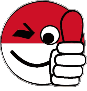 Smiley - OK Monaco Europa Fahnen 