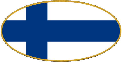 Oval Finland Europe Flags 