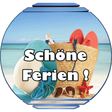02 Transparent Background Schöne Ferien German Messages 