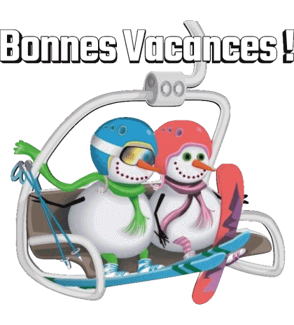 Serie 03 Bonnes Vacances Hiver Français Messages 