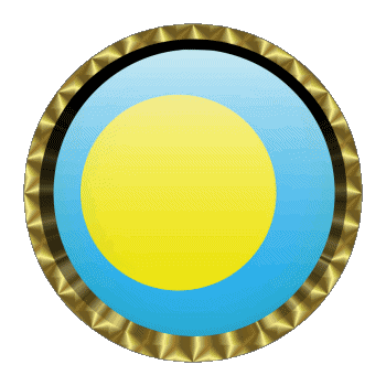 Rond - Anneaux Palau Oceania Flags 