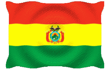 Ondulación Bolivia América Banderas 