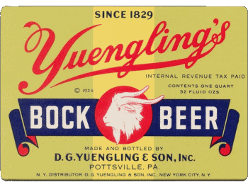 Yuengling USA Bières Boissons 