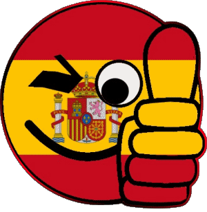 Smiley - OK Spain Europe Flags 