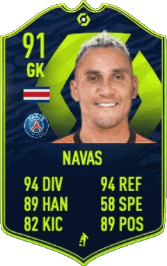 Keylor Navas Costa Rica F I F A - Giocatori carte Videogiochi Multimedia 