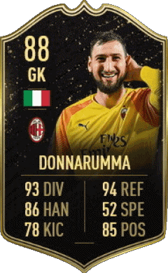 Gianluigi Donnarumma Italien F I F A - Karten Spieler Videospiele Multimedia 