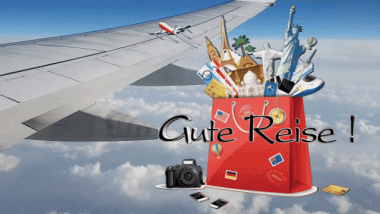 001 Fond Animé Gute Reise Allemand Messages 