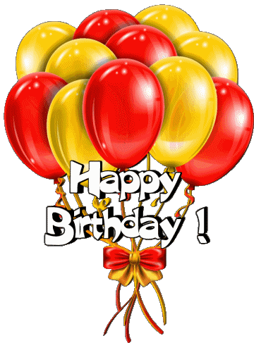 007 Balloons - Confetti Happy Birthday Inglés Mensajes 