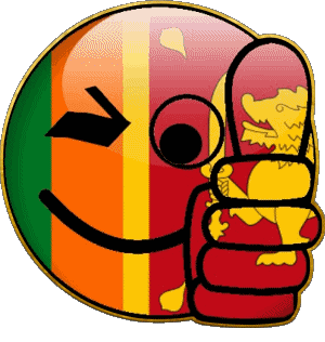 Smiley - OK Sri Lanka Asien Fahnen 