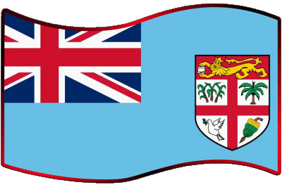 Rectángulo Fiyi Oceanía Banderas 