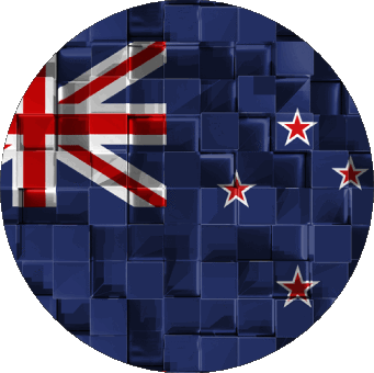 Tondo Nuova Zelanda Oceania Bandiere 