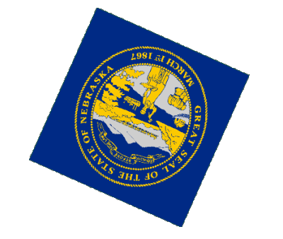 Kugel - Würfel Nebraska U.S.A - States Amerika Fahnen 