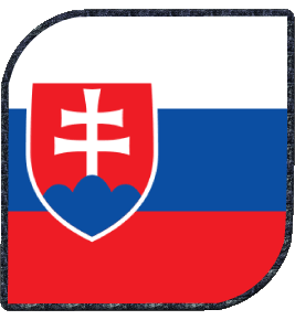 Quadrato Slovacchia Europa Bandiere 