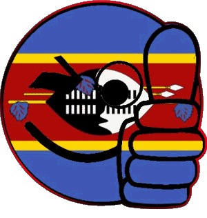 Smiley - OK Eswatini Afrika Fahnen 