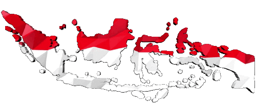 Carta Geografica Indonesia Asia Bandiere 