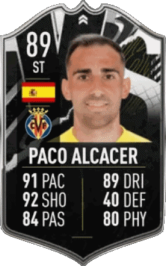 Paco Alcacer Spagna F I F A - Giocatori carte Videogiochi Multimedia 