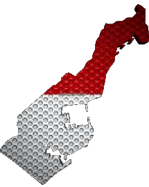 Karte Monaco Europa Fahnen 