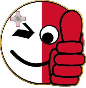 Faccina - OK Malta Europa Bandiere 