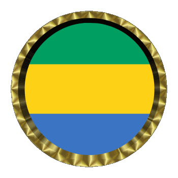 Ronda - Anillos Gabón África Banderas 