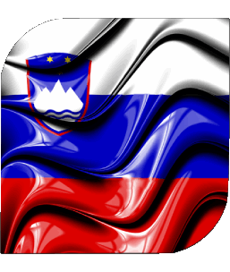 Carré Slovénie Europe Drapeaux 