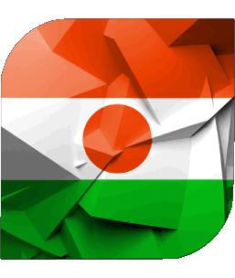 Quadrato Niger Africa Bandiere 