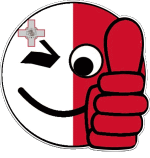 Smiley - OK Malte Europe Drapeaux 