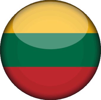 Rond Lituanie Europe Drapeaux 